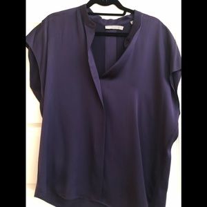 Vince purple popover blouse